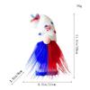 Patriotic Flag Dwarf Doll: Striped Faceless Ornament for Independence Day