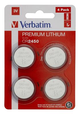 Verbatim Lithium Bateria Cr2450 3V 4, 49535