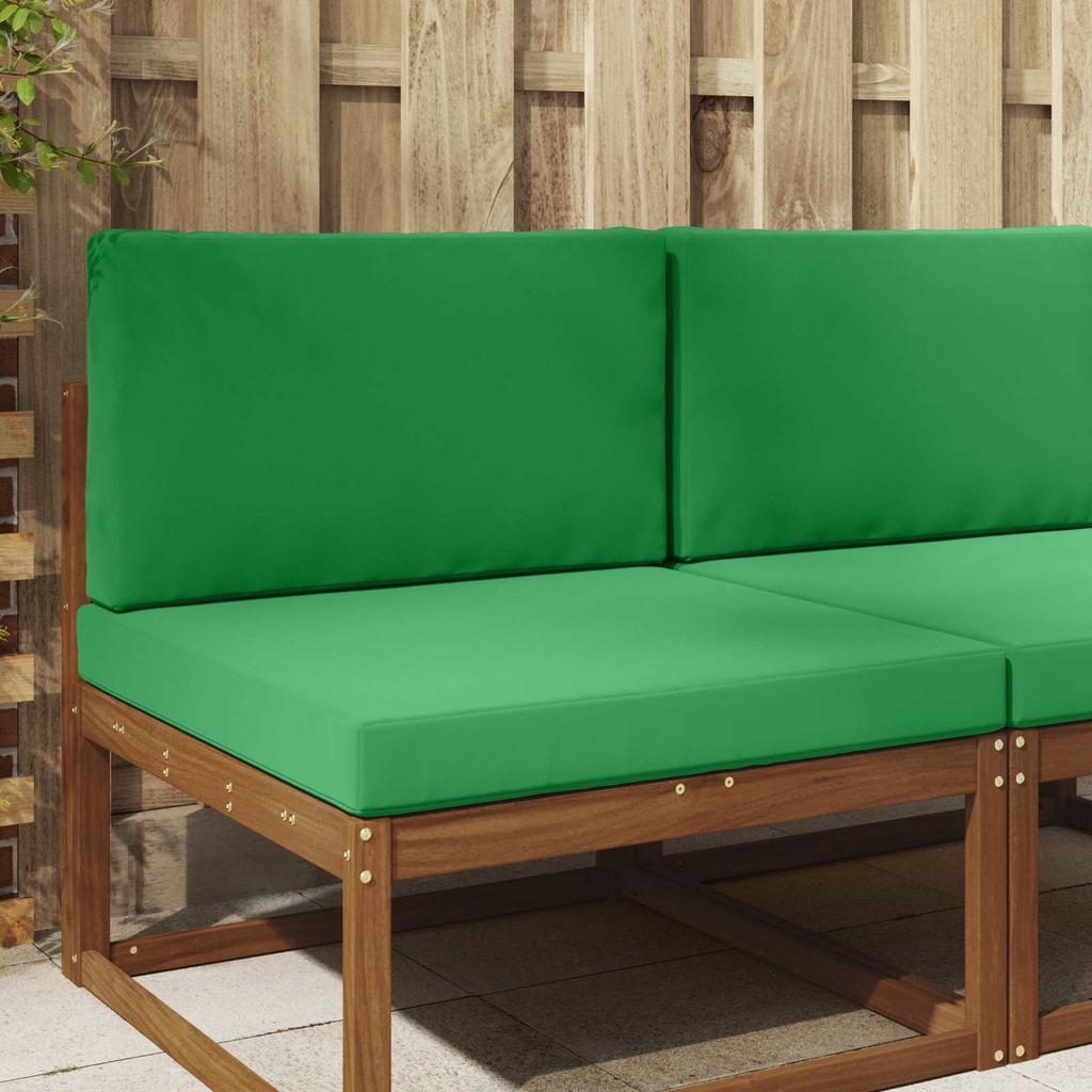 Outdoor Sofa Cushions 2 pcs Green Polyester