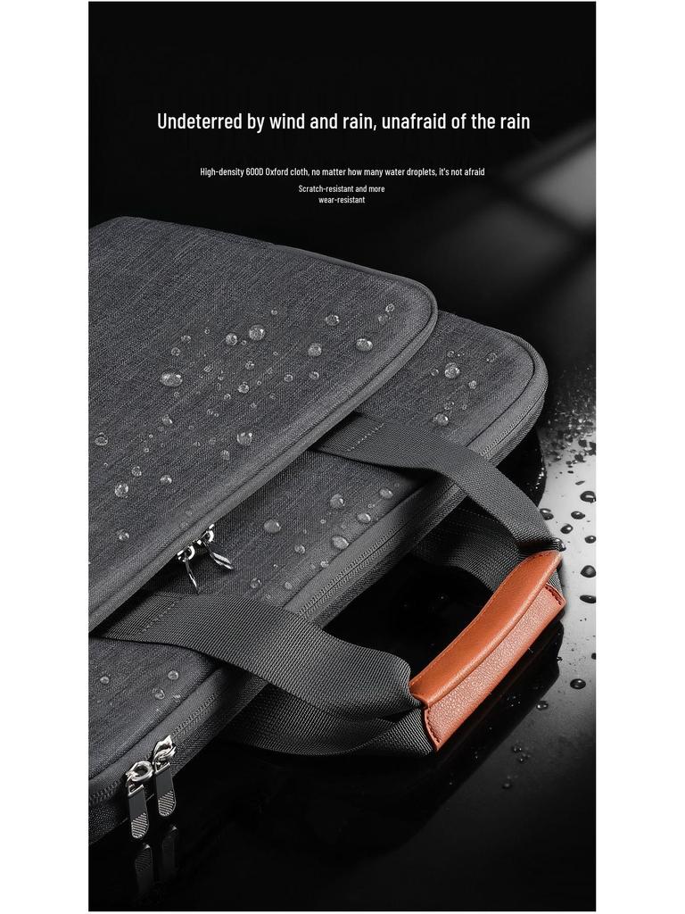 Waterproof Single-Shoulder Laptop Handbag Briefcase with Logo Customization