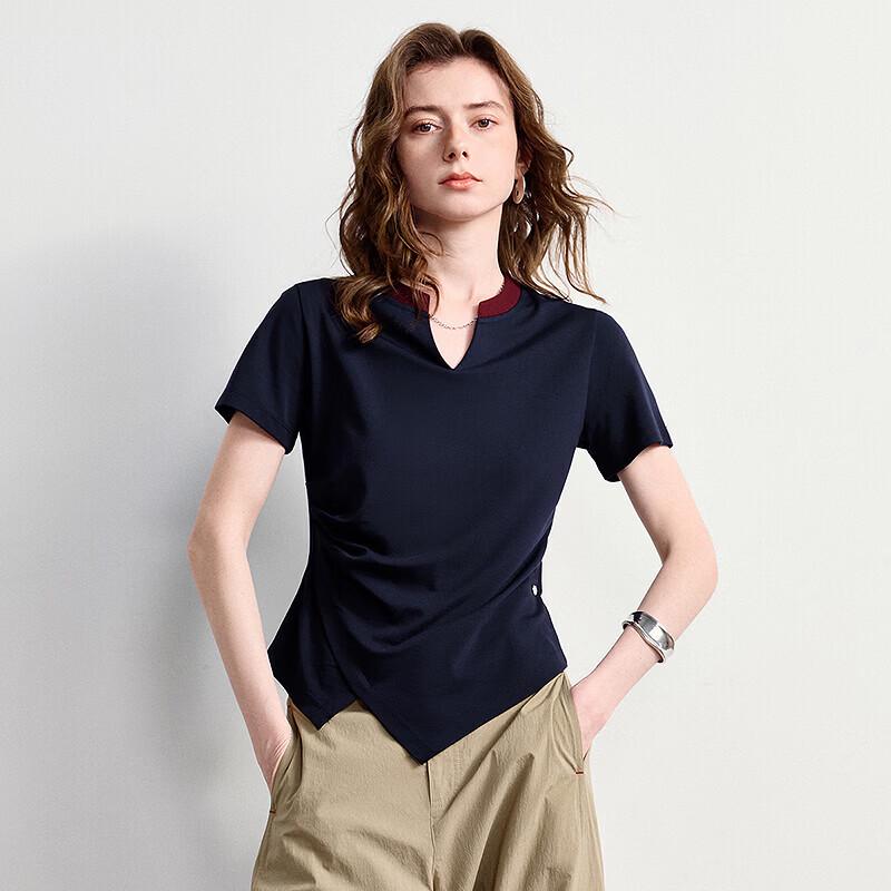 Chuyu Women's V-Neck Short Sleeve T-Shirt