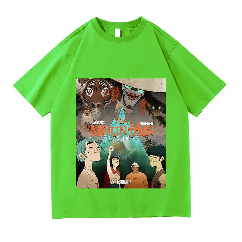 

Gorillaz The Mountain Merch TShirts Unisex Fashion Casual Shirt for Fans Gift Graphic TShirts Oversized Aesthetic Harajuku Tops 3XL