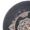 Shaman Meditation Moon Drum Vintage Distinctive Shaman Drum with Wood Stick for Sound Healing Instrument Black