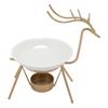 Ceramic Tealight Candle Holder Wax Melt Warmer Deer Shape Iron Home Decoration Vintage Essential Oil