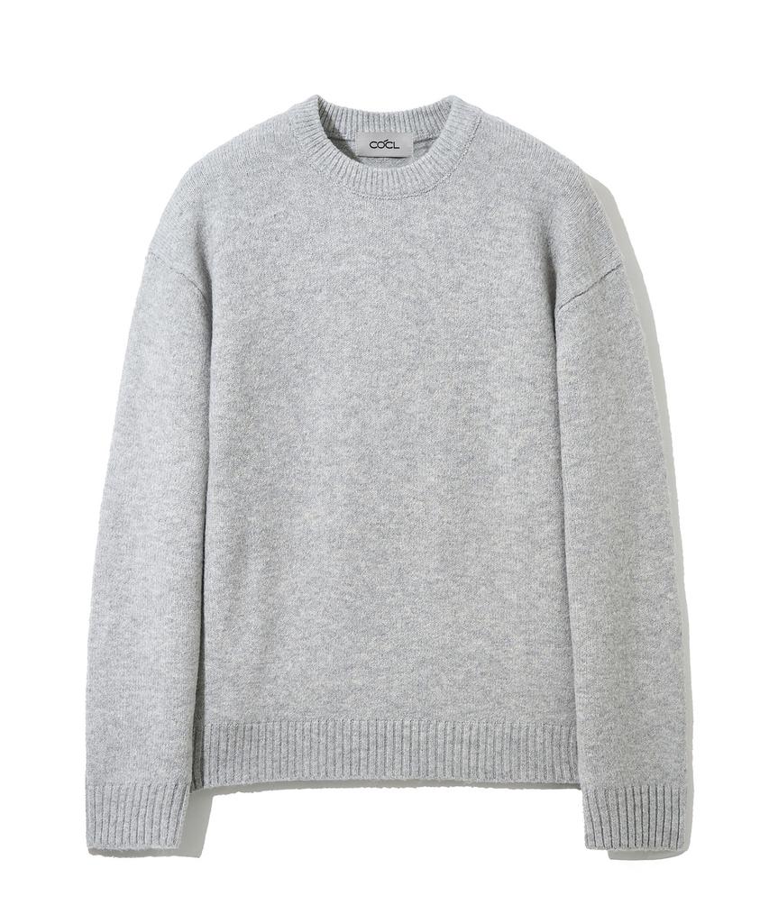 COSTUME O’CLOCK Plain Round Heavy Knit Pullover 11 Color Cooskt067 (A Type)