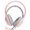 AJAZZ Over-Ear Hörlurar 7.1 Stereoljud Brusreducering Trådbundet Headset med USB-gränssnitt(Rosa )