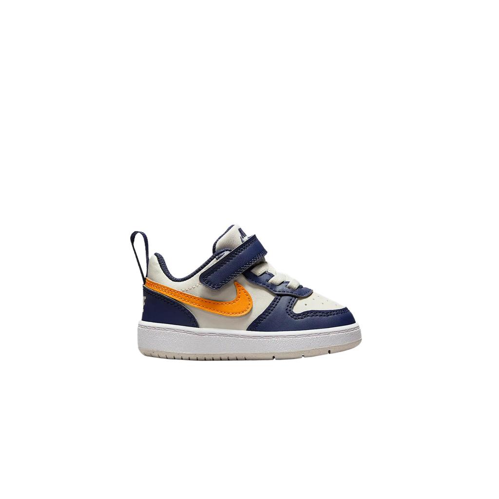 Nike Court Borough Low Recraft TD Midnight Navy Orange Peel Baby Sneakers Blue Light-Orewood-Brown White DV5458-126