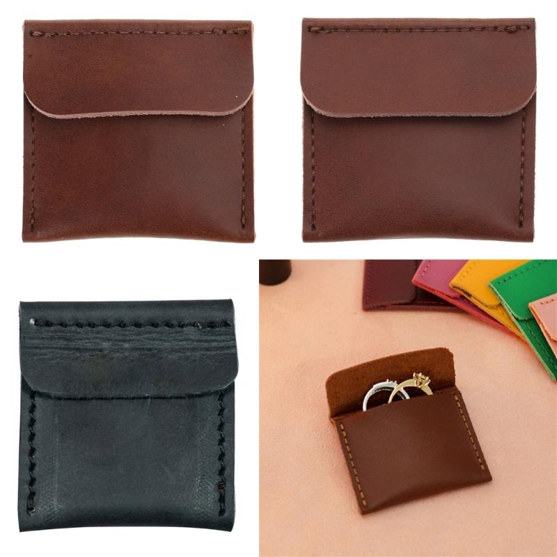 Rustikales Rindsleder Ringaufbewahrungstasche Rindsleder Ringe Organizer Uhren Taschen Geschenk Rindsleder Material für Jedes Schmuckstück