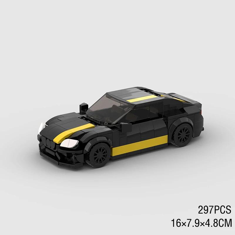 MOC Speed Super Racing Car F40 RS6 City Sports Model Building Blocks Classic Rally Old Race Vehicle Bricks Technical Kids Toys