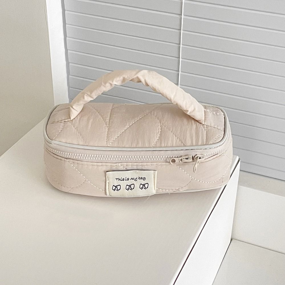 Multifunctional Creative Cosmetics Storage Bag INS with Handle Handheld Makeup Bag Large Capacity Portable Cosmetic Case Travel