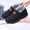 New Cotton Shoes Men's Winter Velvet Thickened One Casual Warm Old Beijing Snow Boots One Foot Cotton Shoes