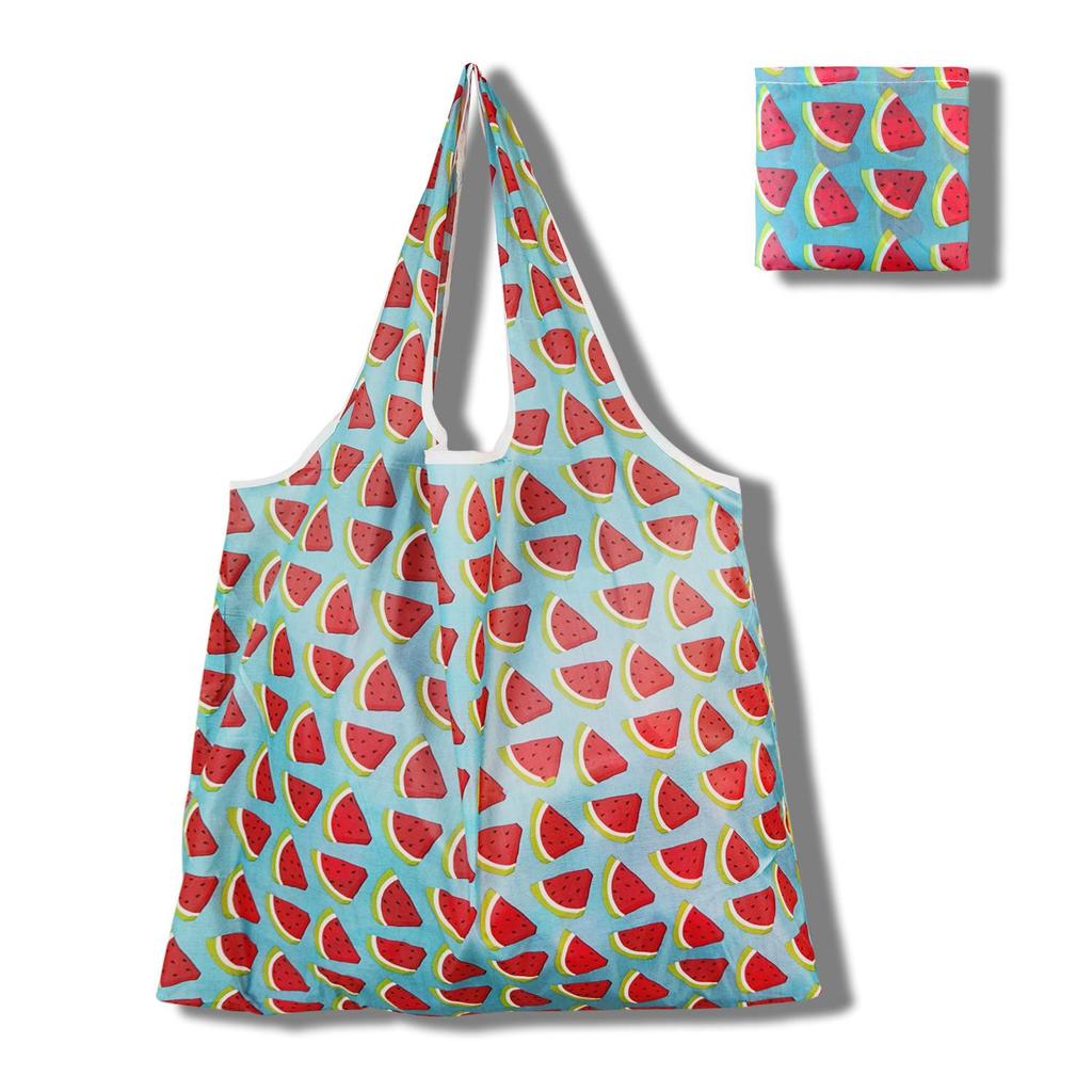Eco-Friendly Large Capacity Foldable Tote Bag - Creative, Portable, Printed, and In Stock
