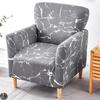 1PC Printing Tub Club Armchair Cover Stretch Sloping Arm Back Slipcover Soft Single Small Chair Seater Sofa Covers for Home Club