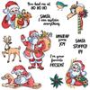 Santa Claus Clear Planner Stamps & Metal Dies for Handmade Cards