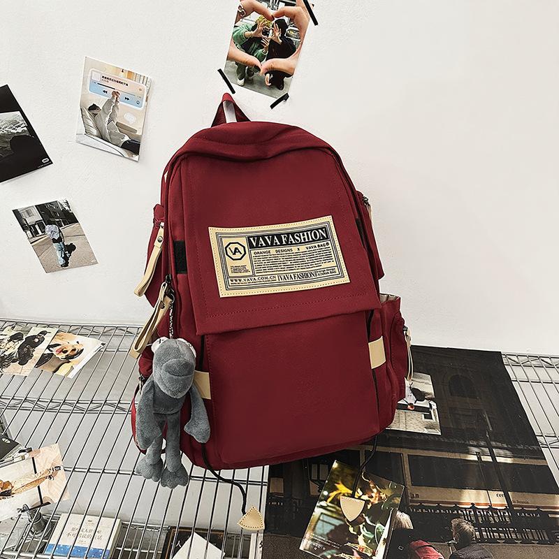 Korean version of large-capacity schoolbag female high school student computer travel backpack fashion leisure junior high school student backpack