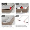 4Pcs Bed Sheet Holder with Silicone Lock Strip Heavy Duty Bedsheet Corner Fastener Keep Sheets Tight All Mattress Size Fitted Sheet Fixing Clip
