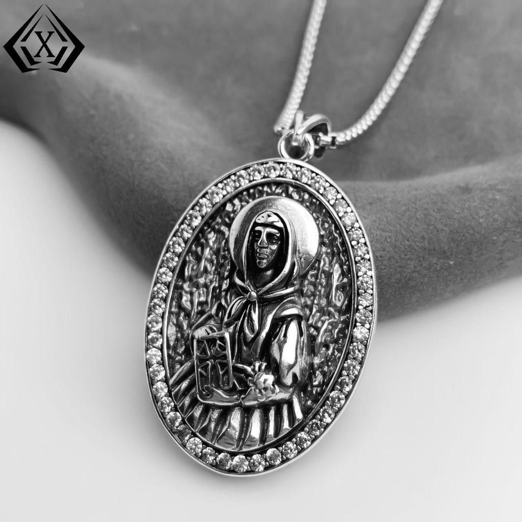 Cross-Border TK Shein Pendant: Punk Hip-Hop Gothic Dark Style Heavy Industry Necklace