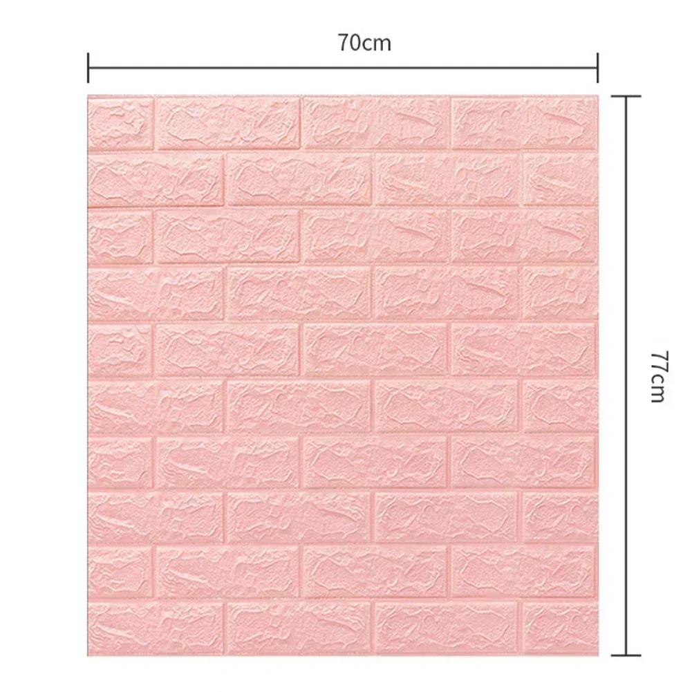 70cm*77cm*3m 3D Ziegelmuster Wandaufkleber Klebepaneel Wasserdichte Wohnzimmer Tapeten Heimdekoration Luxuriöse Heimdekoration