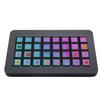 Stream Control Deck 32 LCD Keys Programmable Studio Controller Macro Keyboard for PC Live Streaming Black