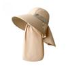 Breathable Face Covering Sun Hat Wide Brim Integrated Fishing Hat  Outdoor Activities