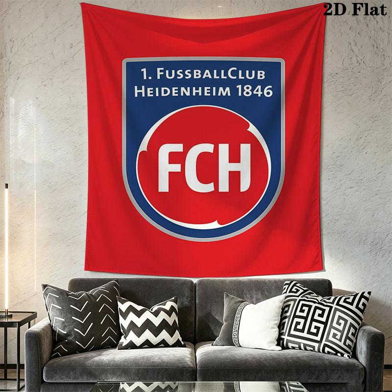 FC Heidenheim Wall Hanging Printed Fabric Blanket Decorative Tapestries for Bedroom Living Room Home Decor