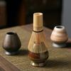 Japanese Bamboo Matcha Whisk Set - Zen Tea Ceremony Tools with Coarse Clay Whisk & Bowl, Traditional Gift for Tea Lovers