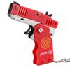 Foldable Alloy Toy Rubber Band Gun Keychain for Kids