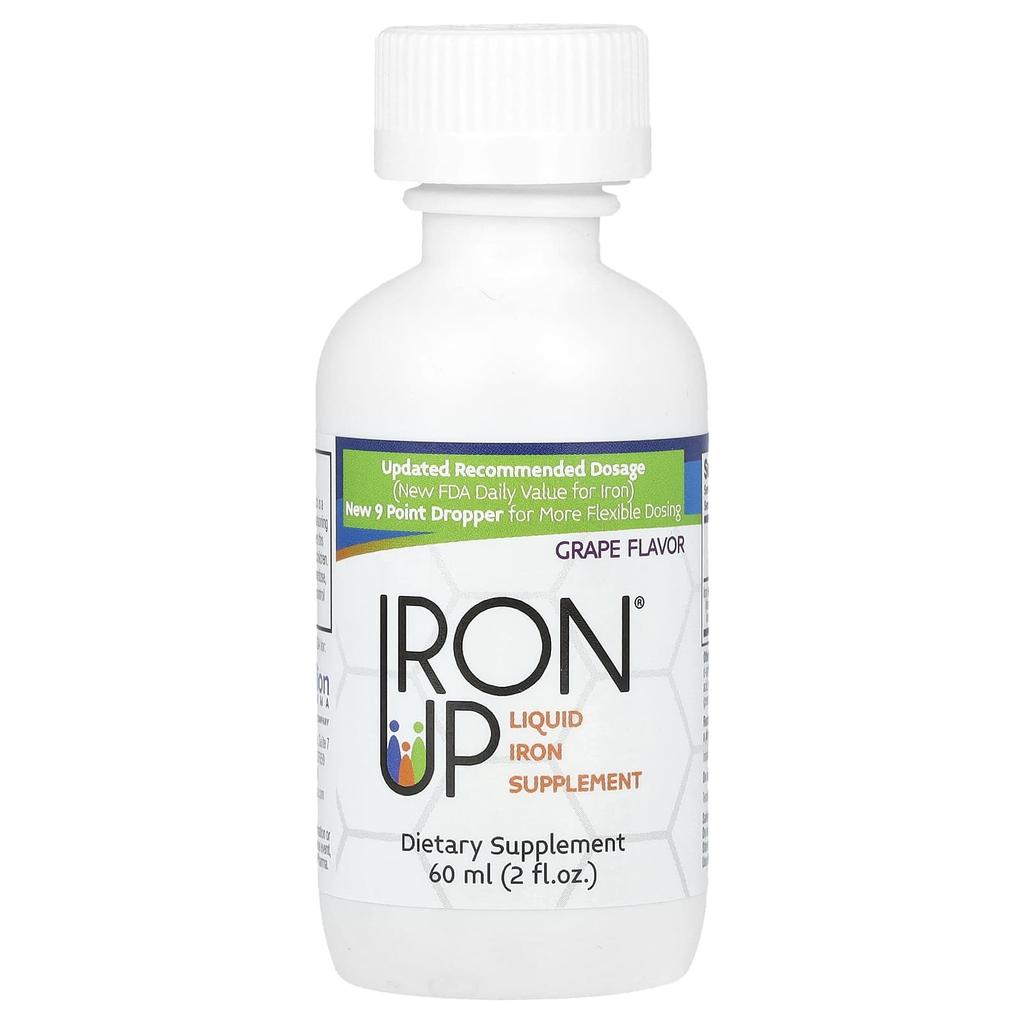 A.C. Grace Company Iron Up, Liquid Iron Supplement, Grape, 60 Ml (2 Fl Oz)