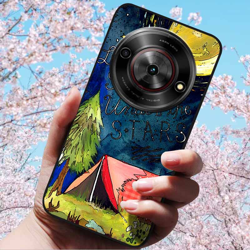 For ZTE Blade A75 5G 6.6" Cases 3D Relief Flower Soft Silicone Luxury Cover for ZTE Blade A75 5G 3D Phone Cases ZTE Blade Z2357N