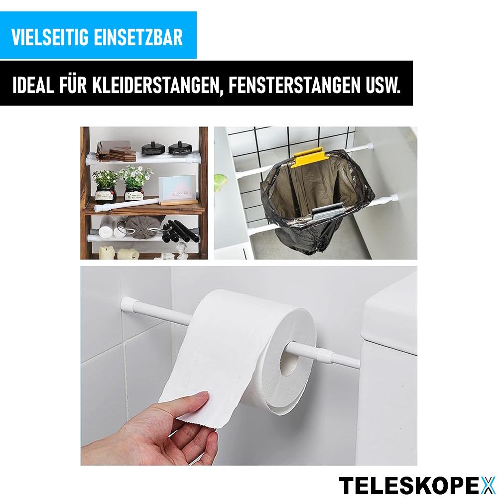 TELESKOPEX 6pcs Telescopic Rod Cabinet Rods Clamping Rod Tension Rods Cabinets