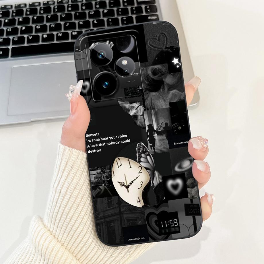 For Realme GT 7 5G Case RMX5061 Cute Cartoon Fashion Painted Cover Soft Silicone Case For Realme GT7 Pro GT 7 Pro 7T GT7T Fundas