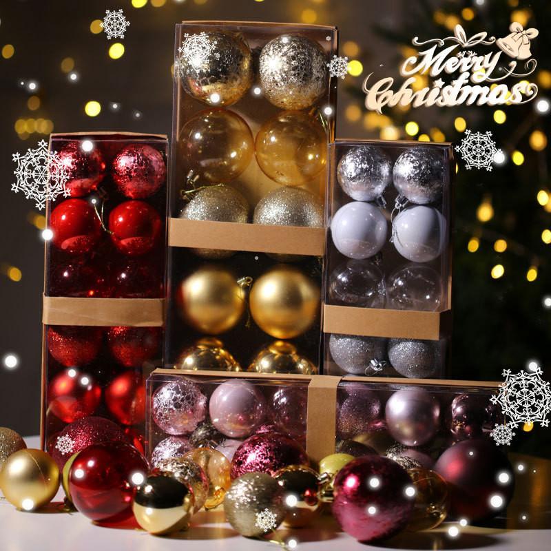 Christmas Pendants Decorations Atmosphere Ball With Metallic Surface For Home Decor And Holiday Celebration