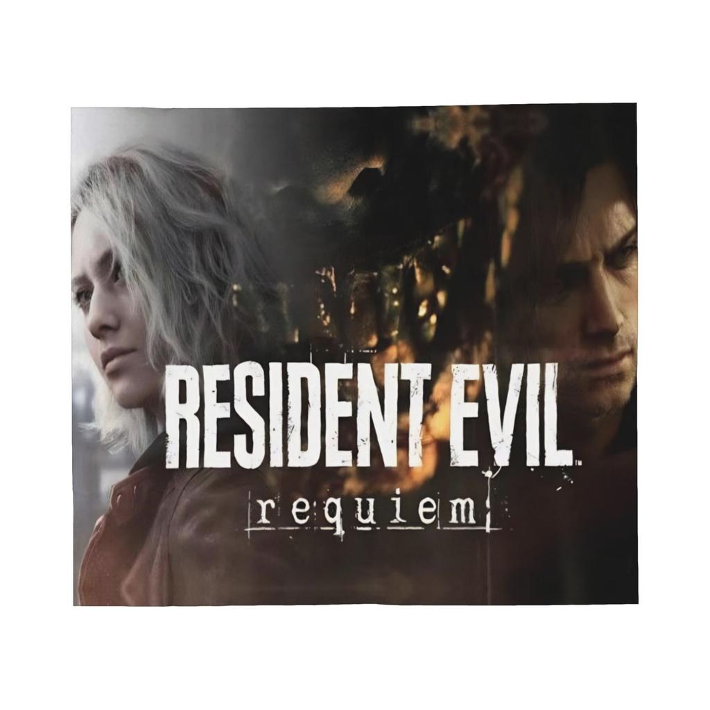 GUOYU Blanket Super Soft Residents Evils 9 Requiem Game Throw Blanket Premium Fleece Flannel Bed Blanket Warm Plush Blankets All Season Use