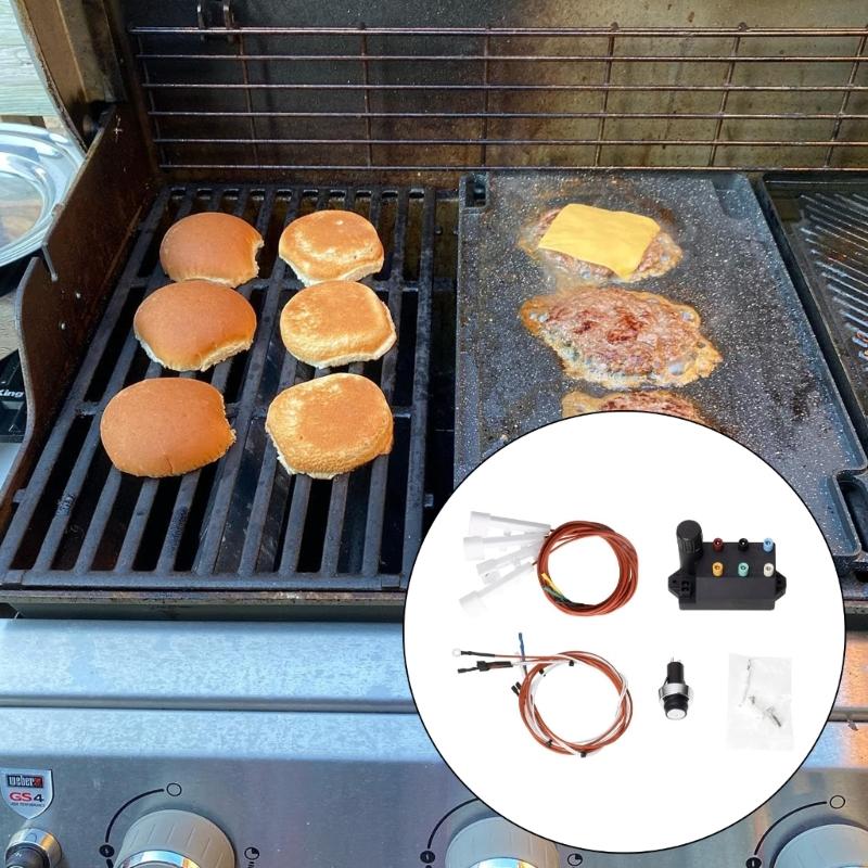 Complete Gas Grill Igniter Kits With Multi Color Wires And 6 Port Module For II Compatible Models