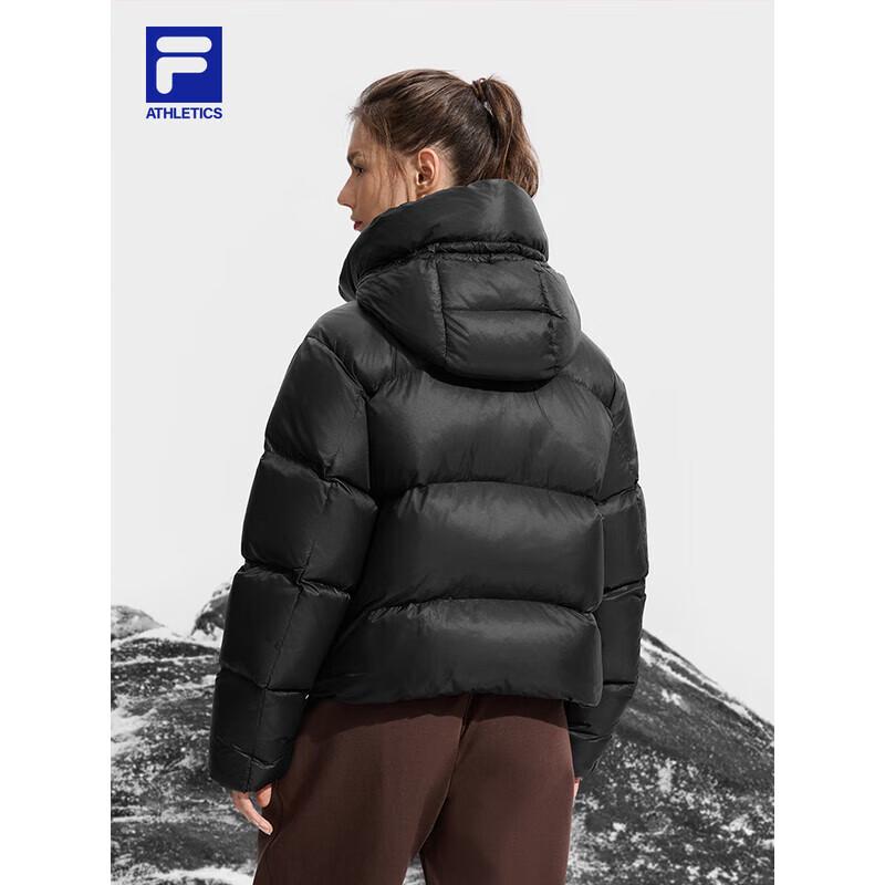FILA Women's 2025 Winter Loose Fit Hooded Down Jacket