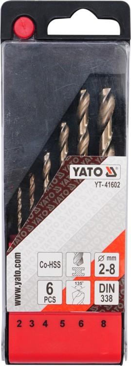 Metal Drill Set Co-Hss 6 Pieces 2-8Mm Yt-41602 Yato