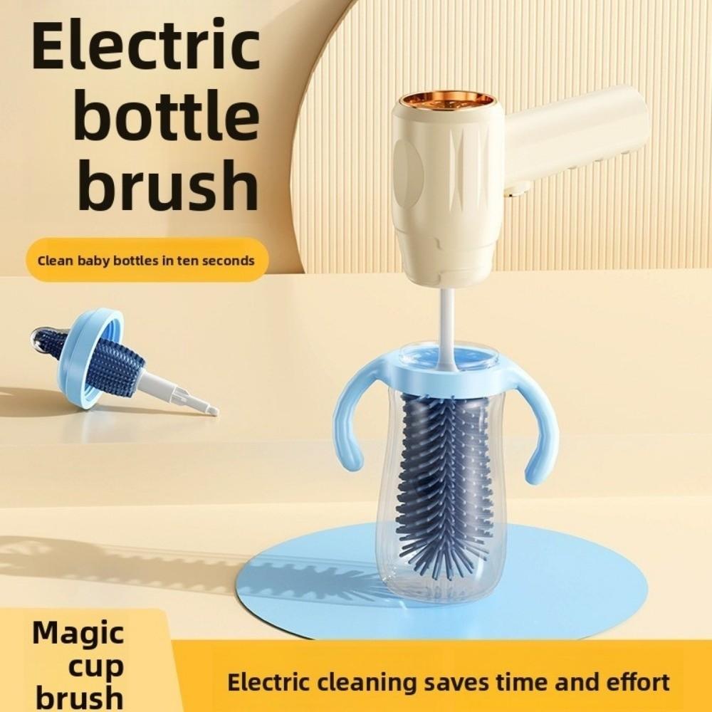 Wireless Electric Baby Bottle Brush Rechargeable Bottle Cleaner Electric Rotating Scrubber