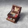 Miniature Sewing Tool Kits Box For 1/12 Dollhouses Scene Decors Realistic Furniture for Collector And Craft Project