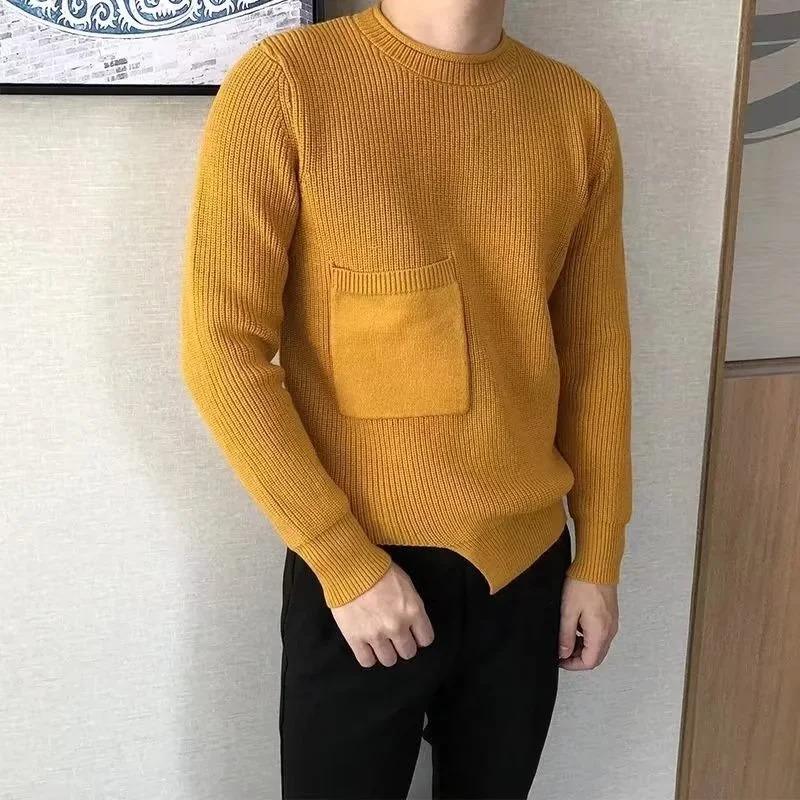 Herren Neues Vielseitiges Langärmeliges Lässiges Einfarbiges Unregelmäßiges Oberteil für Herbst Winter