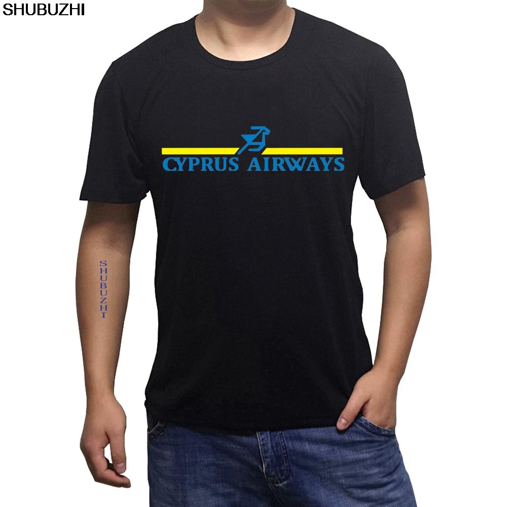 CYPRUS AIRWAYS Airlines Travel Tshirt male tshirt summer cotton teeshirt male tees  sbz1226 S