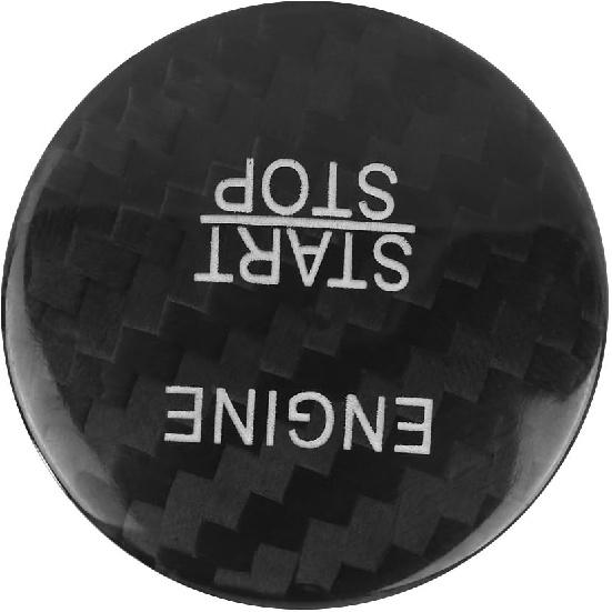 Car Engine Start Button Cover, Carbon Fiber Push to Start Button Cover for Mercedes Benz A B C GLC GLA CLA ML GL Class W176 W246 W205 X253 X156