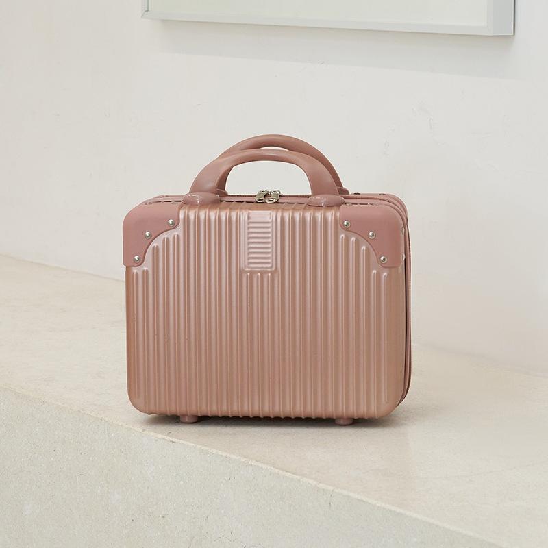 1Pc Cosmetic Case Women's Small Portable Suitcase Travel Storage Bag Small Suitcase Children