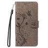 For OnePlus 12R 5G/Ace 3 5G PU Leather Cases Flower Pattern Wallet Stand Phone Cover with Strap