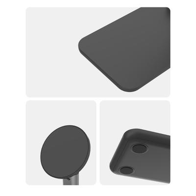 Portable Magnetic Phone Holder with 360 Degree Rotates & Stable Weighted Base Adjustable Desk Stand for Home Office