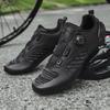 Chaussures de Vélo VTT Femme Chaussures à Pédales Plates Chaussures de Vélo Baskets de Vélo de Route Vitesse Chaussure à Crampons Spd avec Chaussure de Vélo de Montagne rose