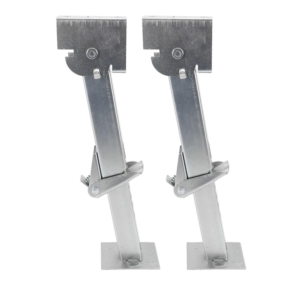 2PCS Telescoping Stabilizer Jacks - 650 lbs Support and 1000 lbs Capacity Swing Down Stands for RV Trailers