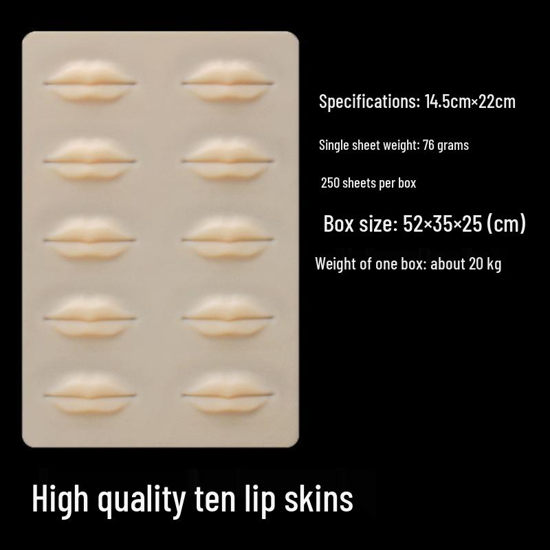 Realistic Silicone Practice Skin for Semi-Permanent Makeup: Eyebrows, Eyes, Lips Tattoo Training for Beginners