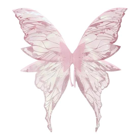 Yousheng Fairy Wing for Girls Women Organza Angel Wings Halloween Butterfly Cosplay Costume for Cosplay Party Accessory