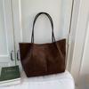 Simple and large-capacity retro tote bag women's new high-end fashion shoulder bag class commuter bag