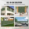 Ivy Privacy Fence, 1500 x 2490 mm Artificial Green Wall Screen, Greenery Ivy Fence with Strengthened Joint, Faux Hedges Vine Leaf Decoration for